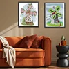 4pcs Cross Stitch - 14CT Stamped - Four Seasons Windmill (27*31cm)、[Everydayedeals]