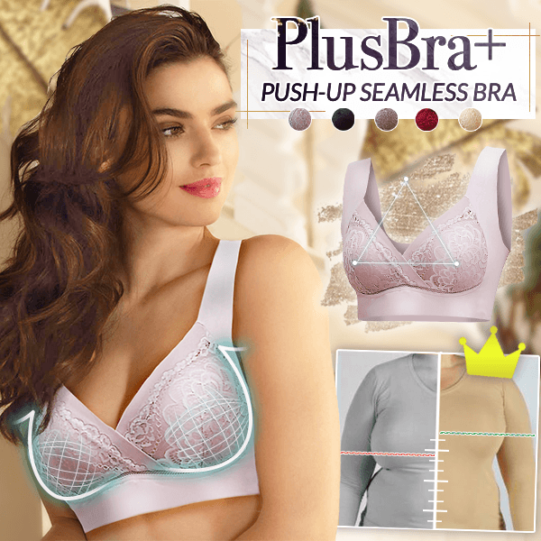 PlusBra+ Lace Push-Up Seamless Bra