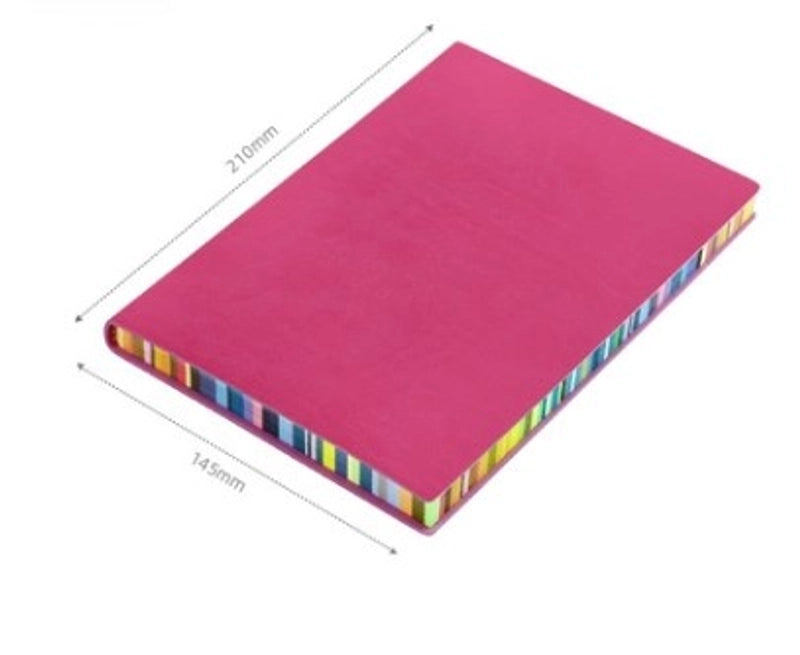 1 Piece Multicolor Learning School Pu Leather Paper Casual Vacation Notebook