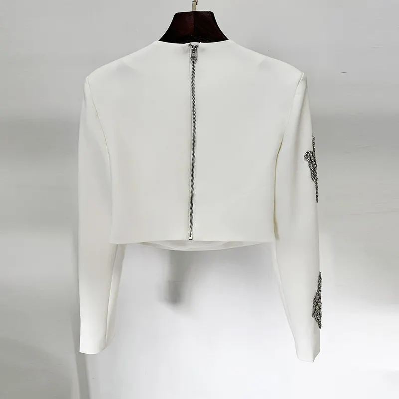 Nigikala Nigikala Star Fashion New Heavy Industry Nails Studded Short Top Long Half Skirt Set Two Sets