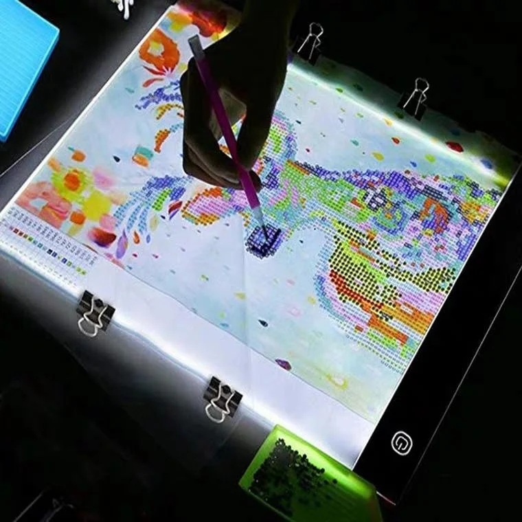 A4 Digital Graphics Tablet LED Drawing Board Light Box Diamond Painting Copy Board