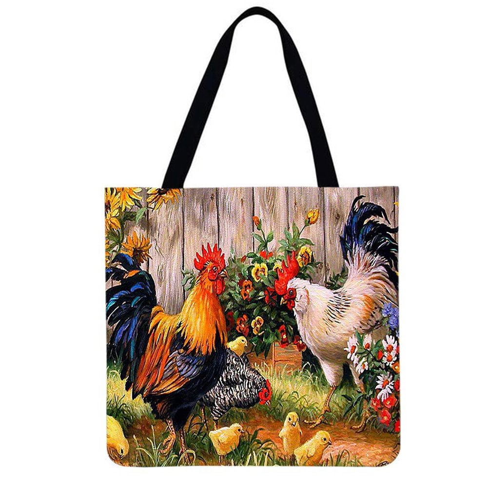 Chickens（Farm） Linen tote bag