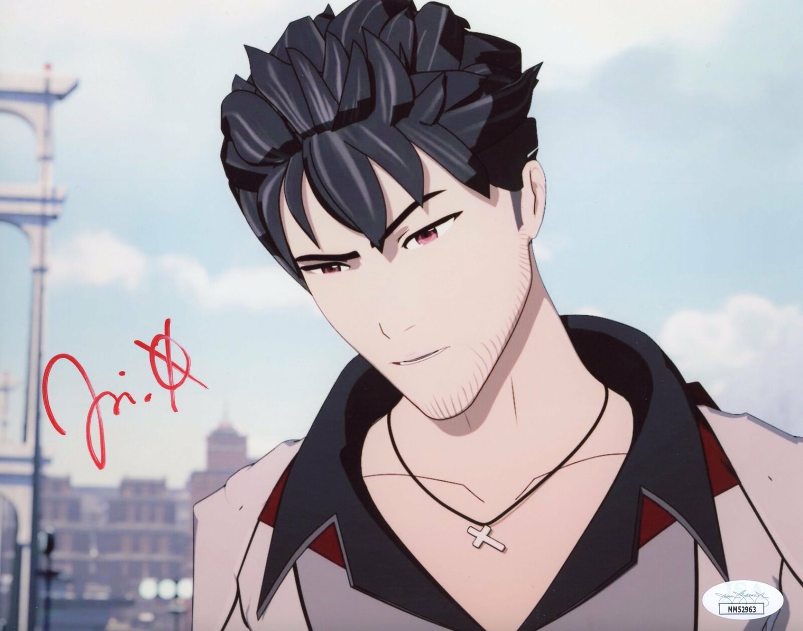 Jason Liebrecht QROW BRANWEN RWBY 8x10 Photo Poster painting Signed Autograph JSA Certified COA