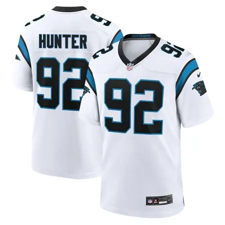 Men's Carolina Panthers #92 Lee Hunter White 2026 NFL Draft Game Jersey