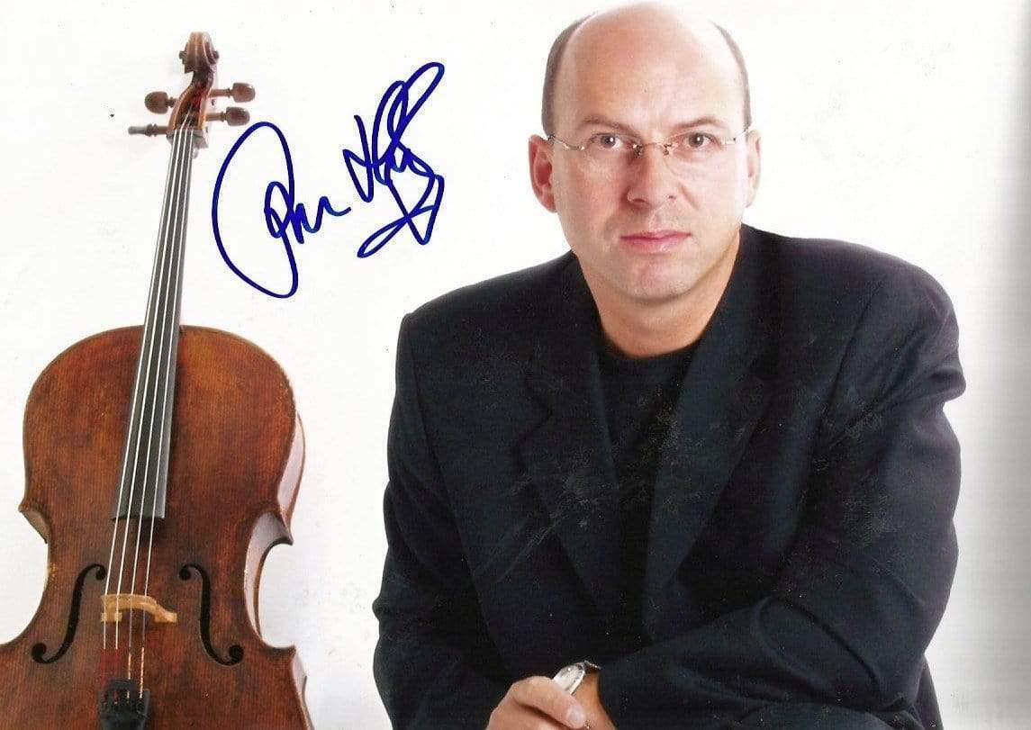 Timothy Hugh CELLIST autograph, In-Person signed Photo Poster painting