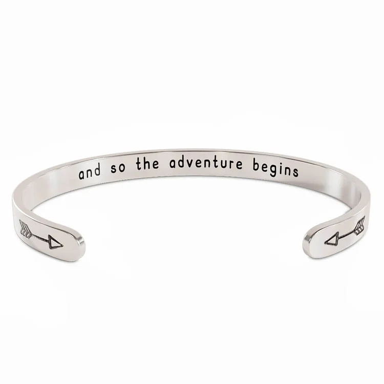 And So the Adventure Begins Cuff Bracelet