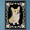 Diamond Painting-DIY Special Shaped Drill Pearl Painting Corgi(30x40cm)