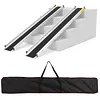 [US Local Warehouse] 8 Feet Retractable Wheelchair Ramp 94x7.4inch Handicap Ramp 661LBS Capacity Wheel Chair Ramps for Home Entry Steps Stairs Doorways