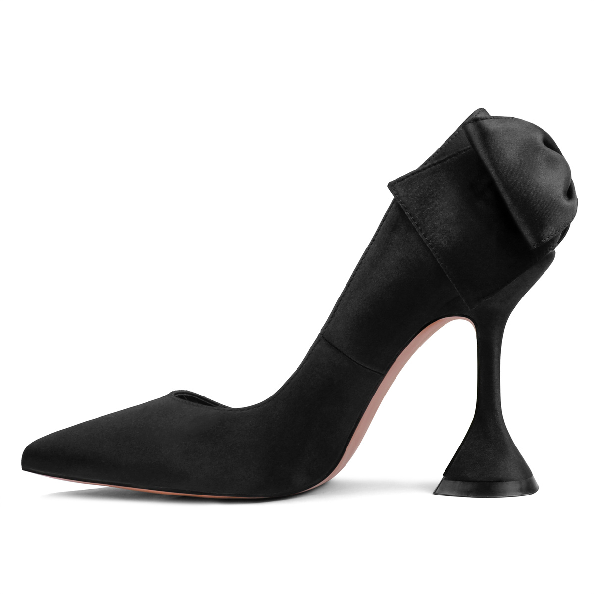 9.5cm/3.74 inch Women's Rhinestone Triangle Heel Pumps Pointed Toe Bridal Wedding Crystal Pumps