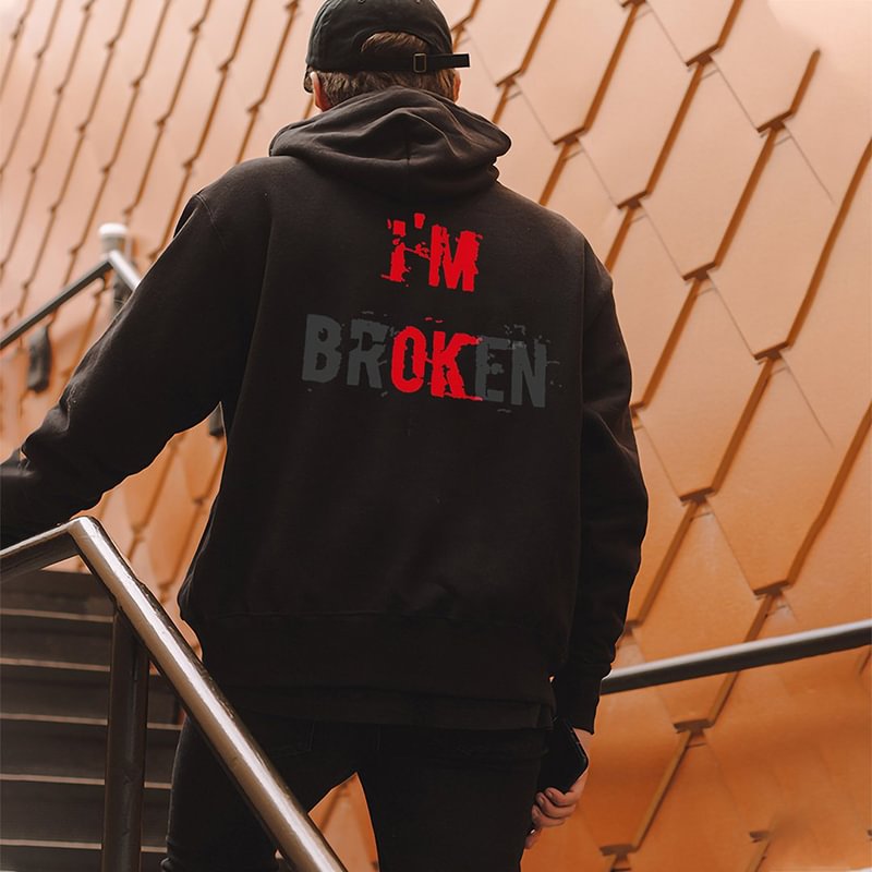 "I'm Broken" Hoodie-barclient