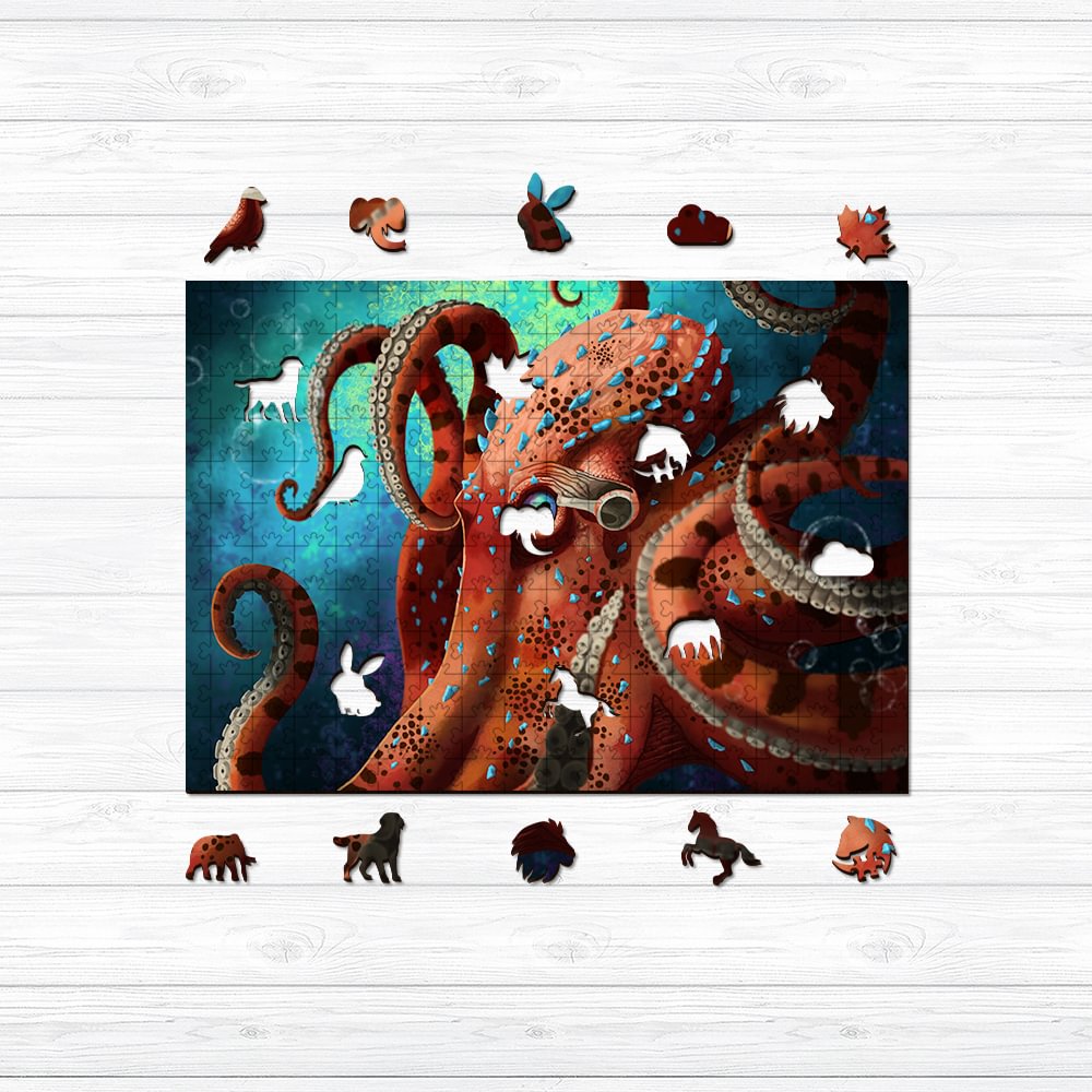 Ericpuzzle™ Ericpuzzle™Sea Monster Wooden Jigsaw Puzzle