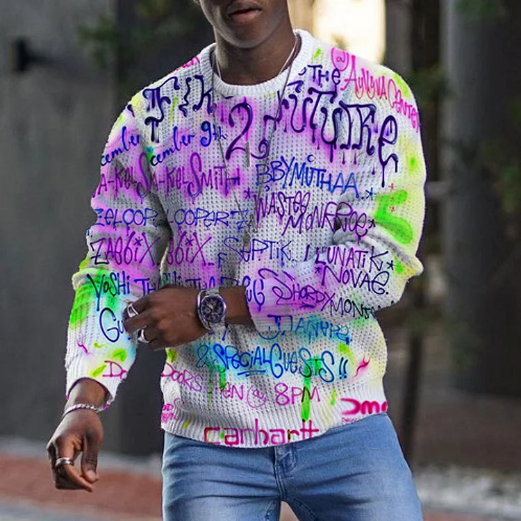 Neon Letters Men's Tops