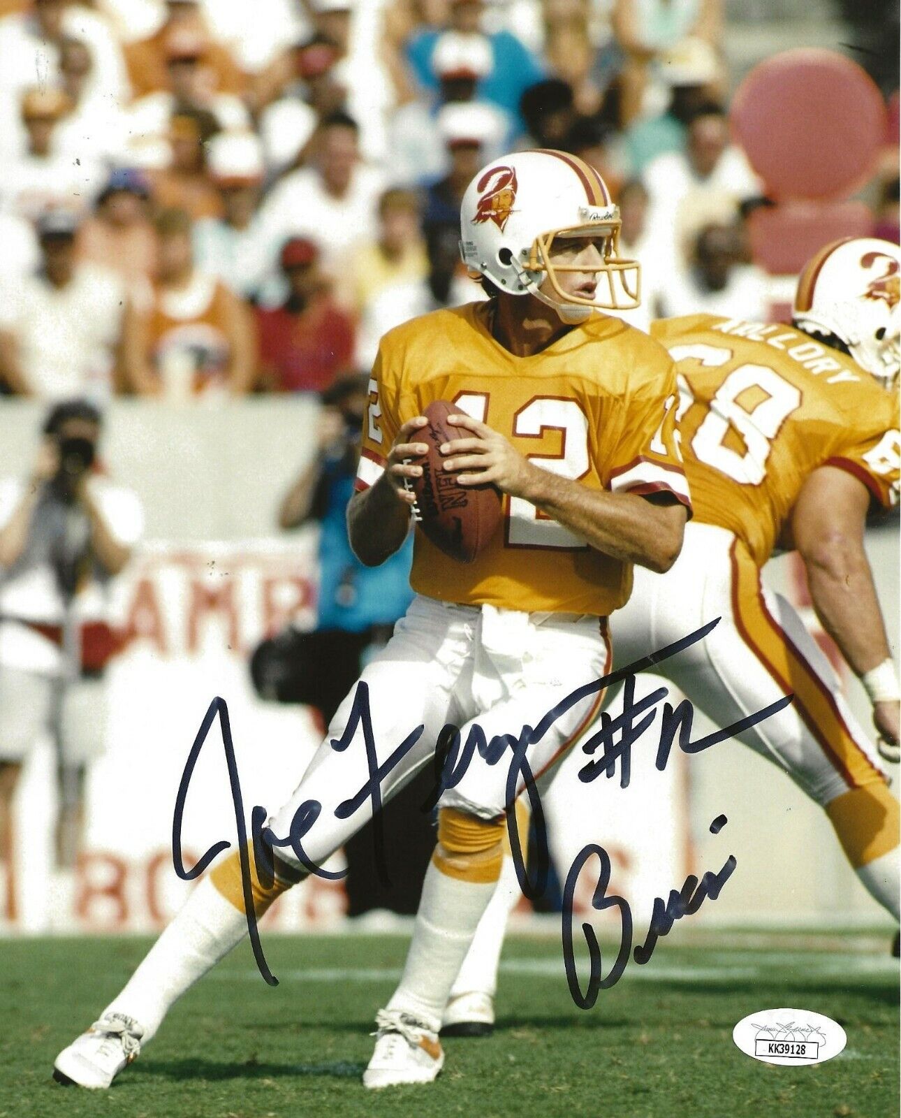 Joe Ferguson signed Tampa Bay Buccaneers 8x10 Photo Poster painting autographed Bucs JSA