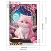 Chaton de rêve-peinture diamant en forme spéciale-30*40cm