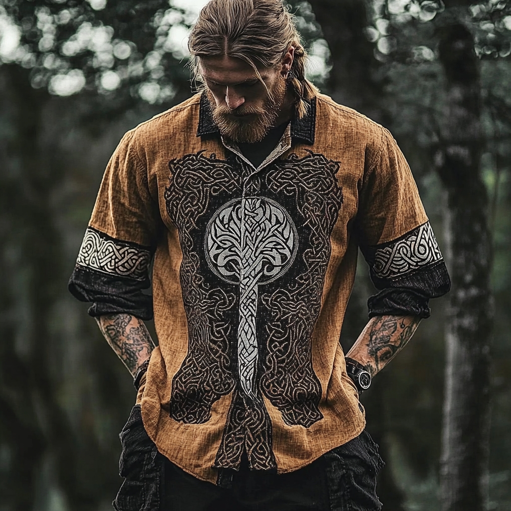 Viking Norse Spirit Tree Of Life Celtic Gods Power Heritage Shirt / Rvogue / Rvogue