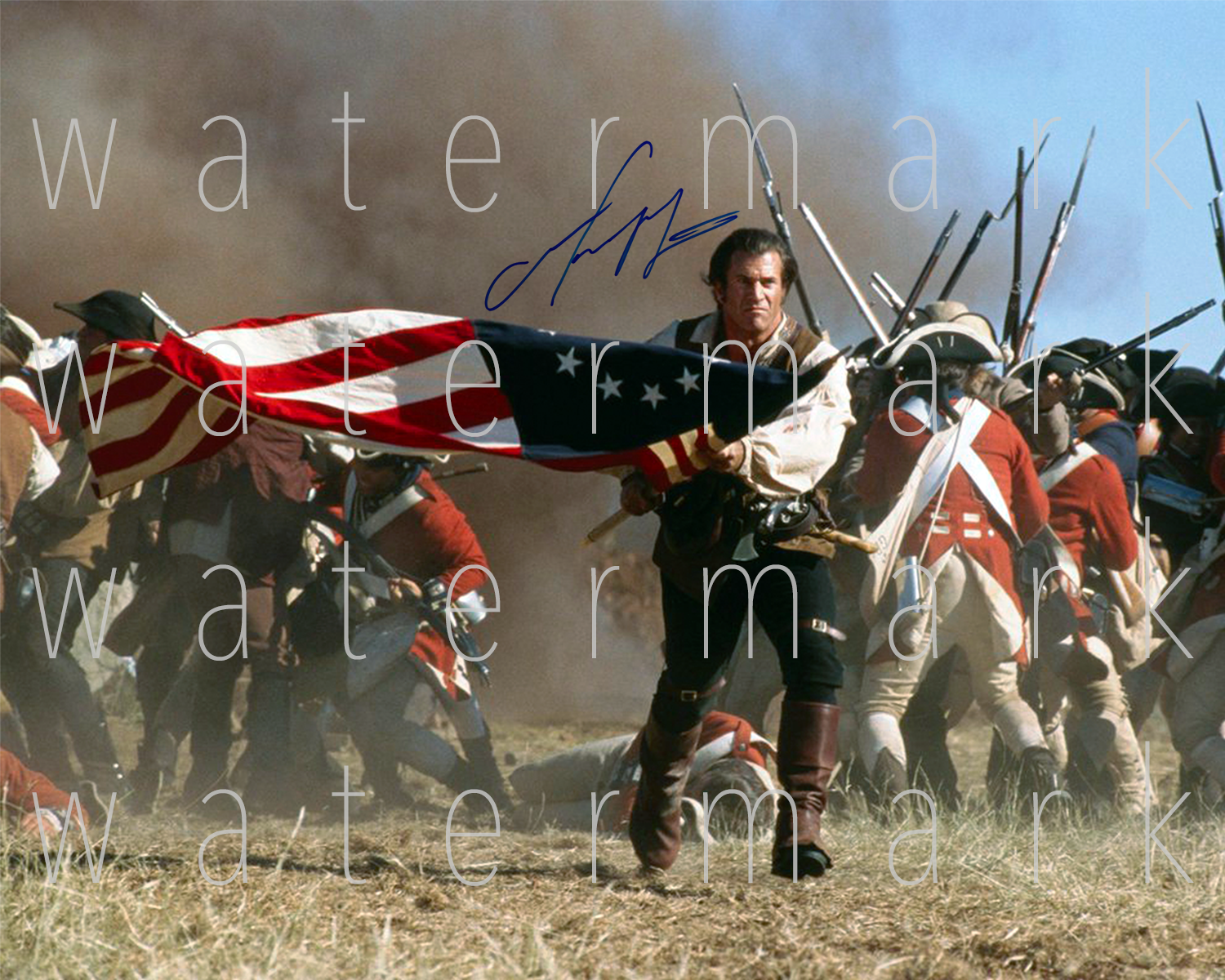 The Patriot Mel Gibson signed 8X10 print Photo Poster painting picture poster autograph RP USA