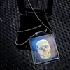 [Holographic Skull] Naked Eye 3D Stereoscopic Ornaments Creative Necklace Pendant Art Collection