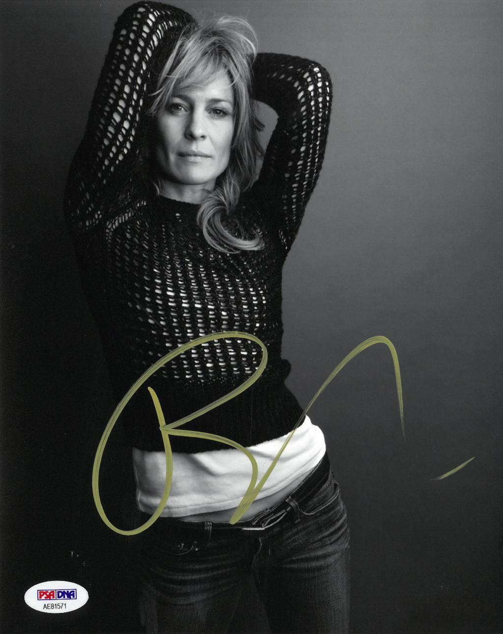 Robin Wright Signed Authentic Autographed 8x10 B/W Photo Poster painting PSA/DNA #AE81571