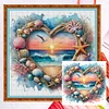 (US Local)Beach-11CT Counted Cross Stitch Kit(40x40cm)