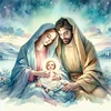Virgin Mary And Jesus-11CT Stamped Cross Stitch 40*40cm/15.75*15.75in tapestrymarket