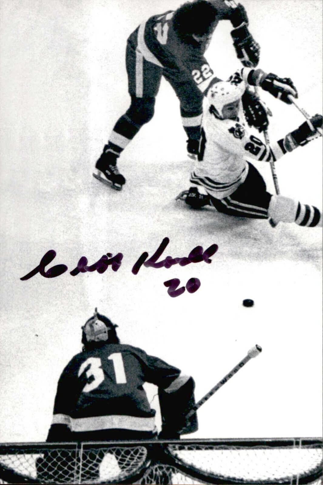 Cliff Koroll SIGNED autographed 4x6 Photo Poster painting CHICAGO BLACKHAWKS