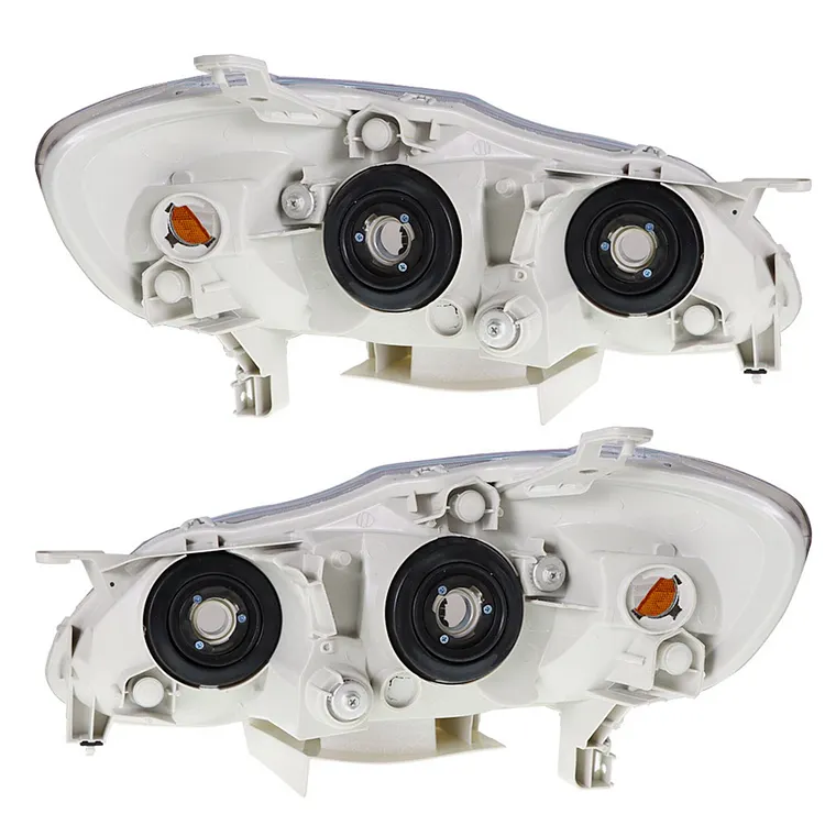 Silscvtt Headlights Assembly Replacement for Toyota Corolla 2003-2008 Headlights Headlamp Set Driver and Passenger Side