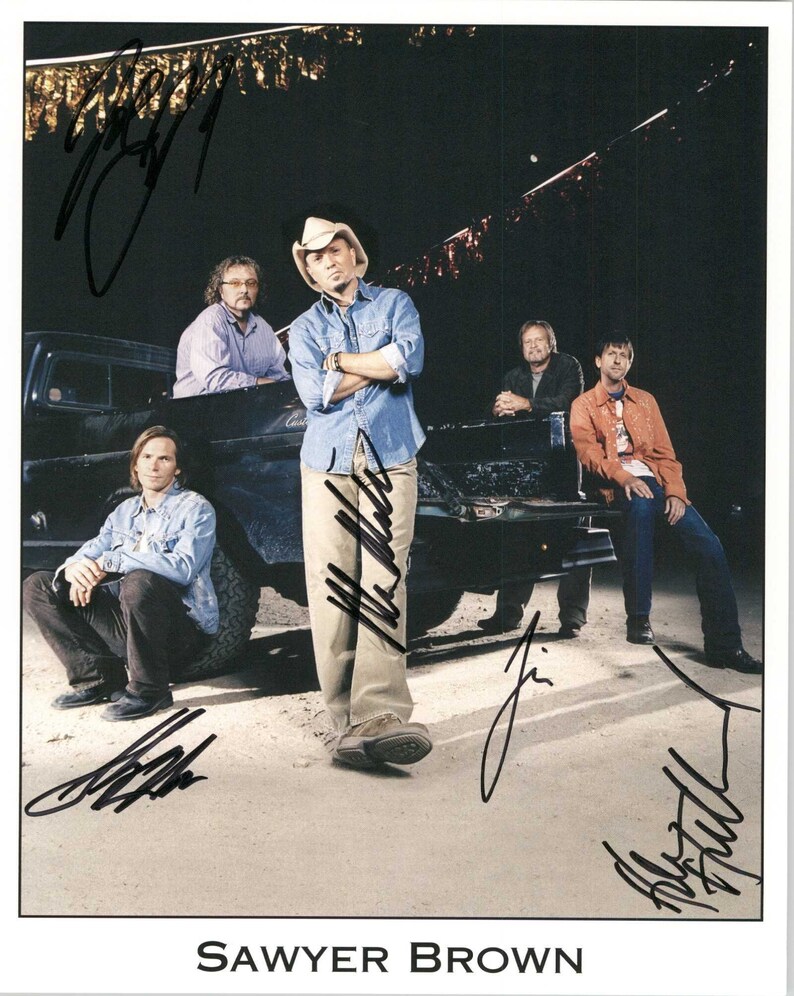 Sawyer Brown Band Signed Autographed Glossy 8x10 Photo Poster painting - COA Matching Holograms