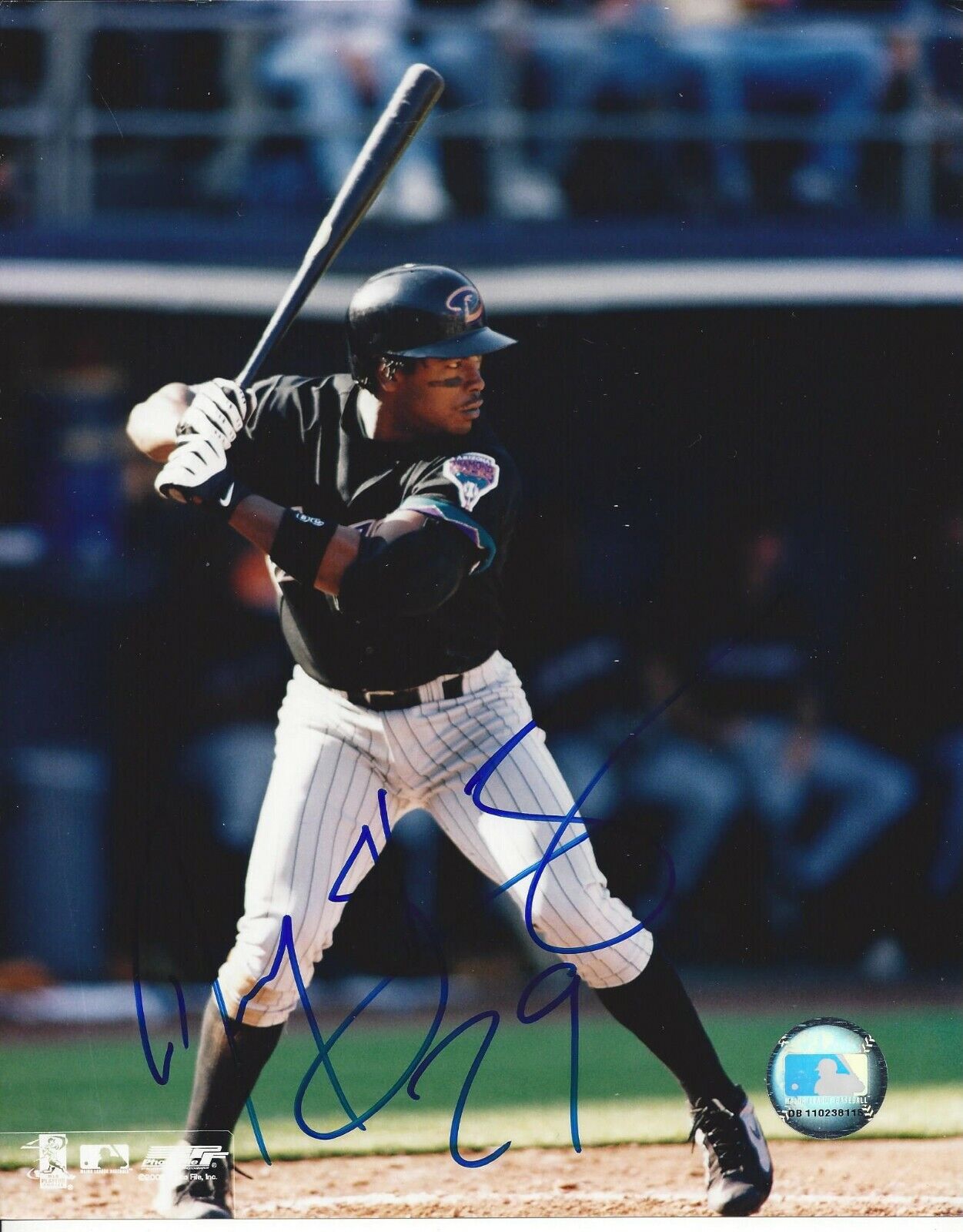 Junior Spivey autographed 8x10 Arizona Diamondbacks#S889