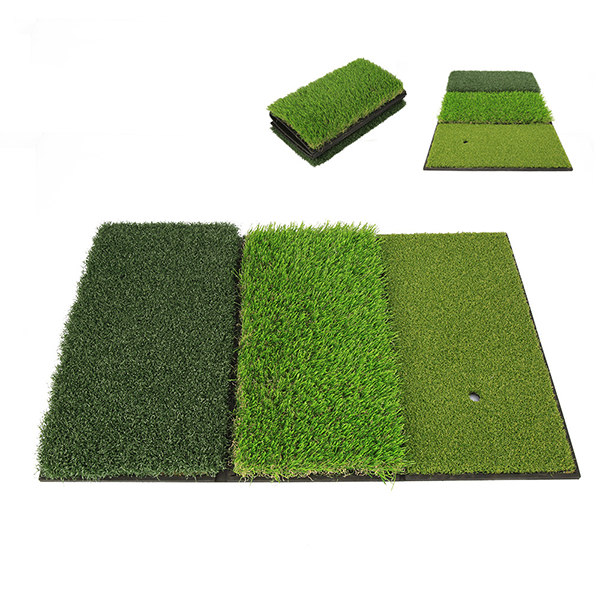 Golf Hitting Mat 3in1 Foldable Practice Turf Backyard or Indoor