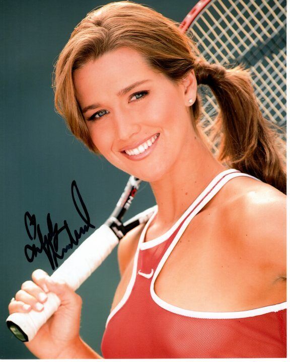 ASHLEY HARKLEROAD signed autographed SEXY TENNIS 8x10 Photo Poster painting