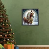 Diamond Painting-5D Full Round Drill Xmas Horse(40*40 CM)