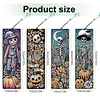 4Pcs Halloween Kürbis Schädel - 5d DIY Handwerk Lesezeichen