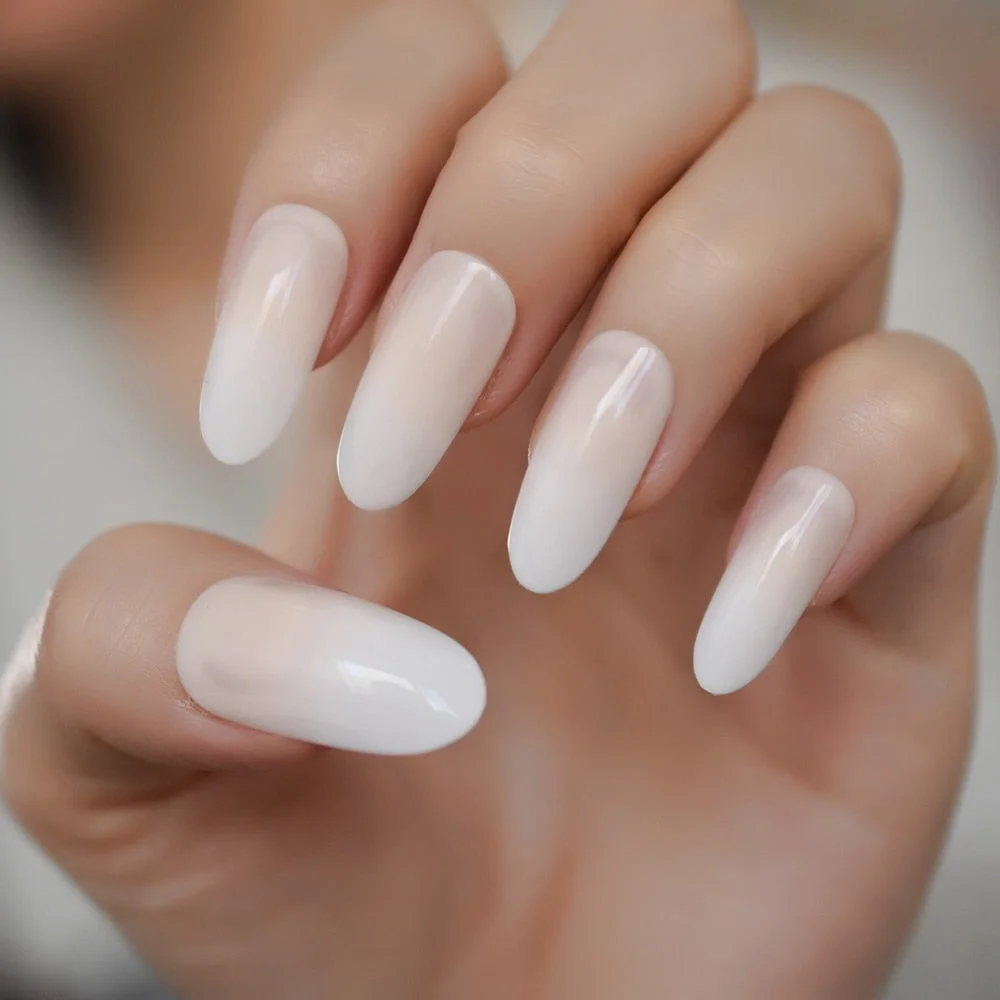 Extra long Stiletto Grey Marble Fake Nails Stone Pattern Pointed Dark Shiny Long Press On False Nails for Finger 24 Count-Nail Inspo