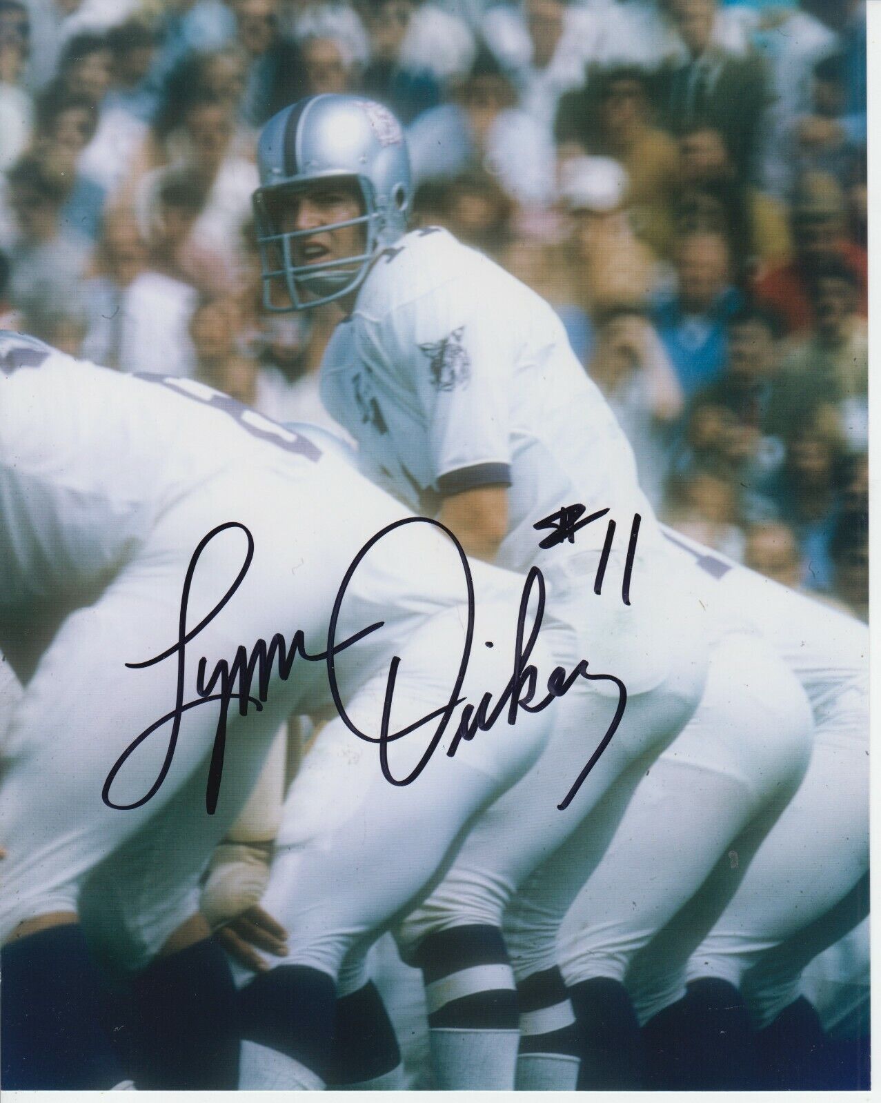 Lynn Dickey #3 Photo Poster painting Signed w/ COA Kansas State Wildcats