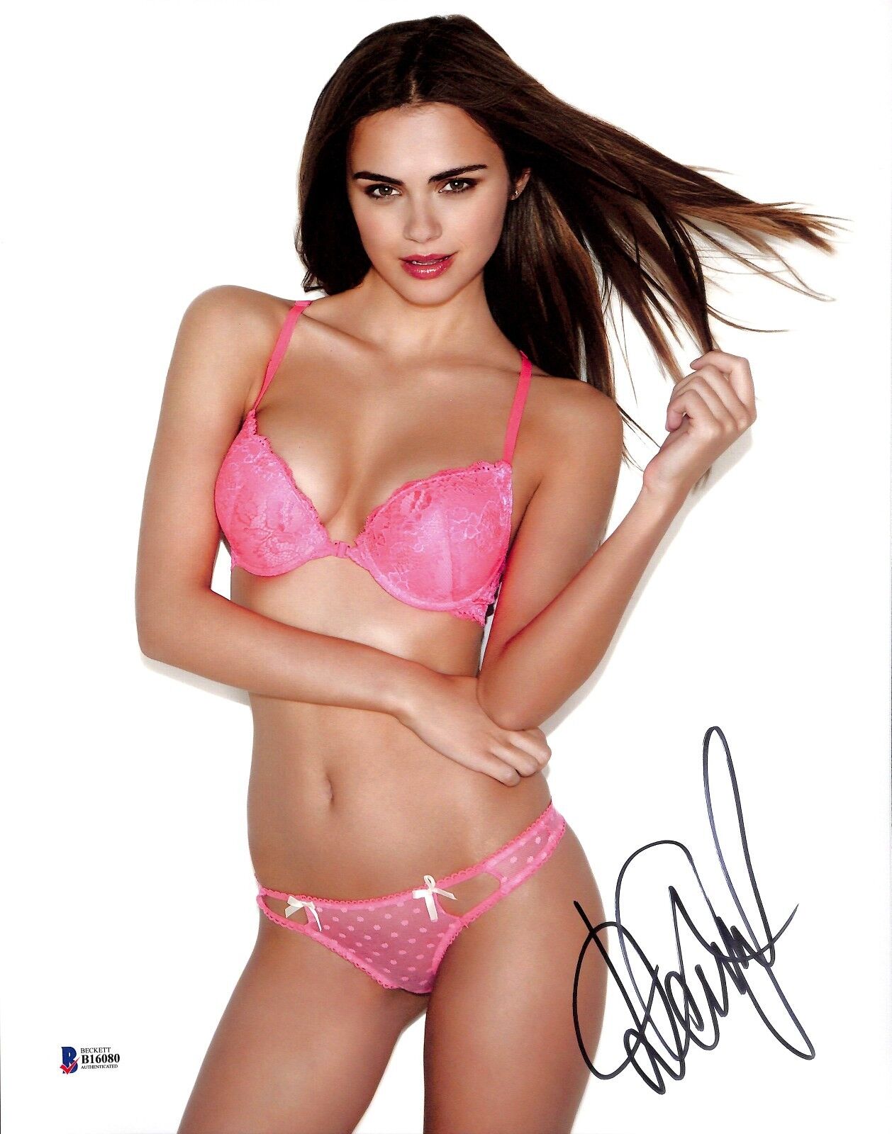 Xenia Deli Signed 11x14 Photo Poster painting BAS Beckett COA Super Model GQ Picture Autograph