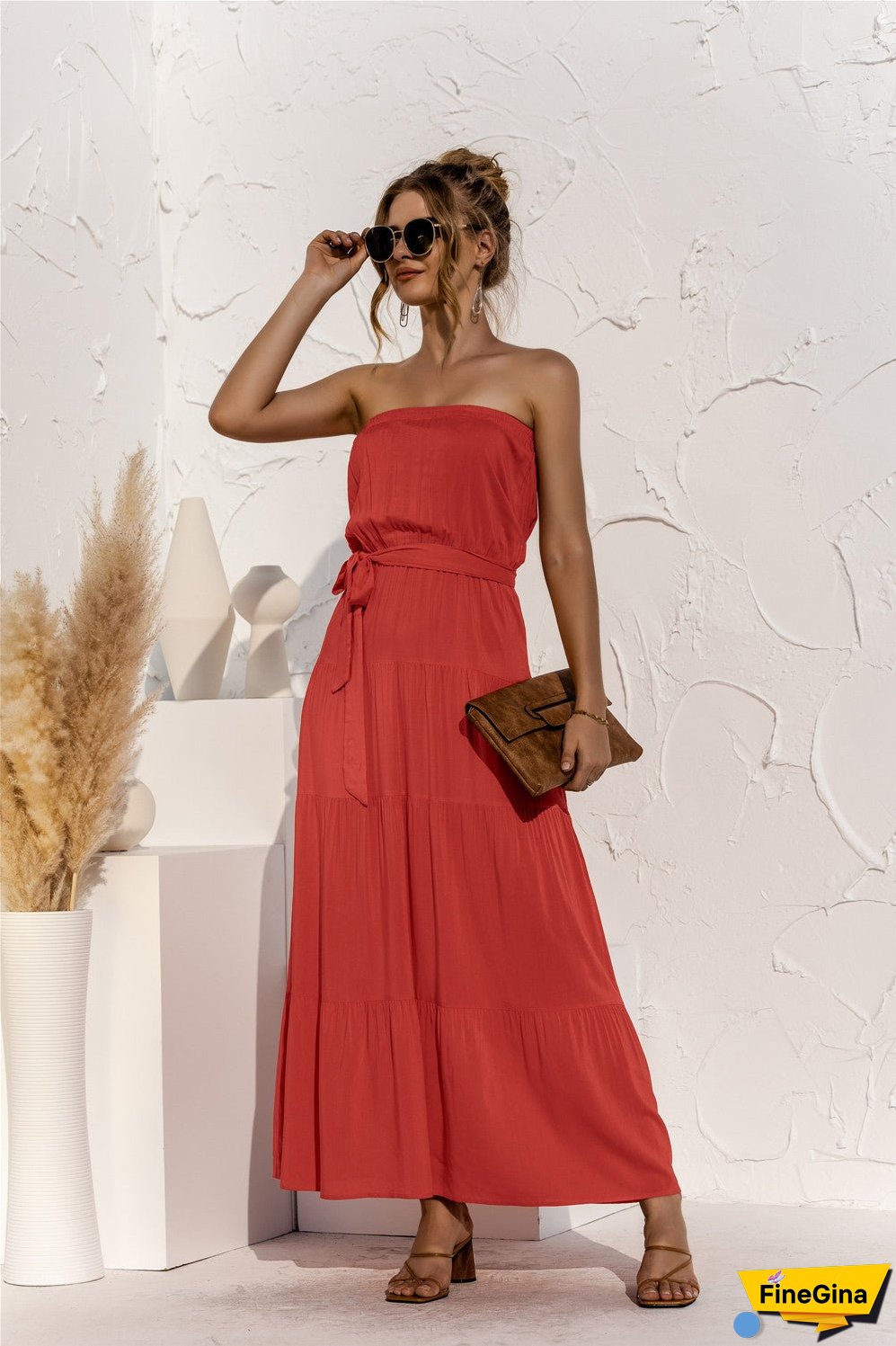 Off-Shoulder Long Dress