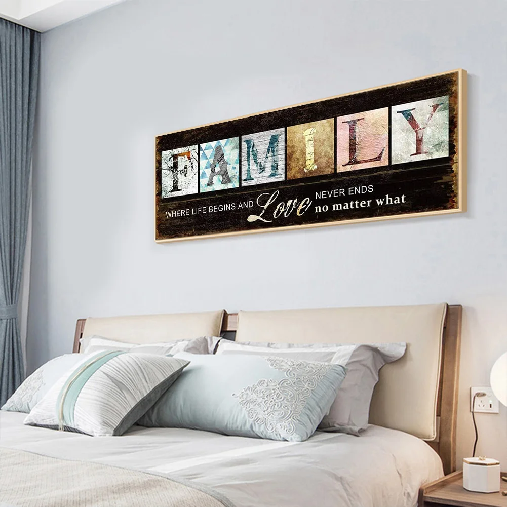 Diamond Painting - Full Square Drill - Family(80*30cm)