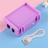 Outil d’aide au diamant portable usb aspirateur diamant peinture stylo kit pour bricolage (violet)