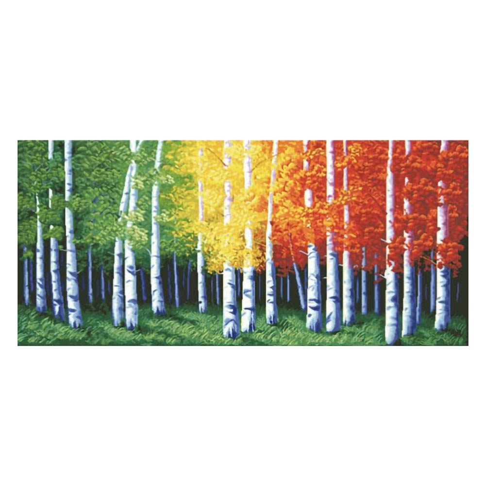 

Landscape Trees - 11CT Stamped Cross Stitch - 150*68CM, 501 Original