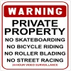 Warning - Vintage Metal Signs(12*16Inch) - Warning