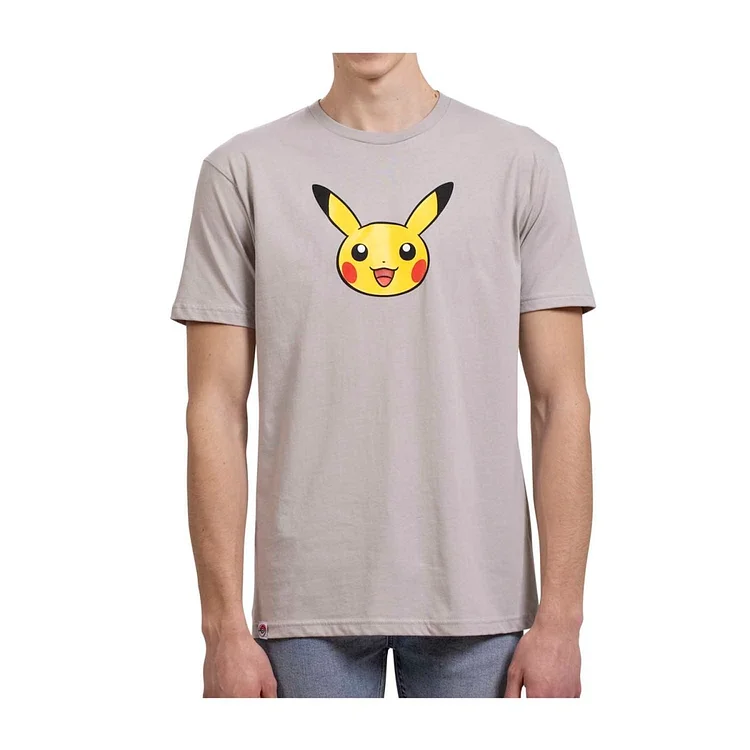 Pokémon Mood Collection: Pikachu Happy Fitted Crew Neck T-Shirt - Adult