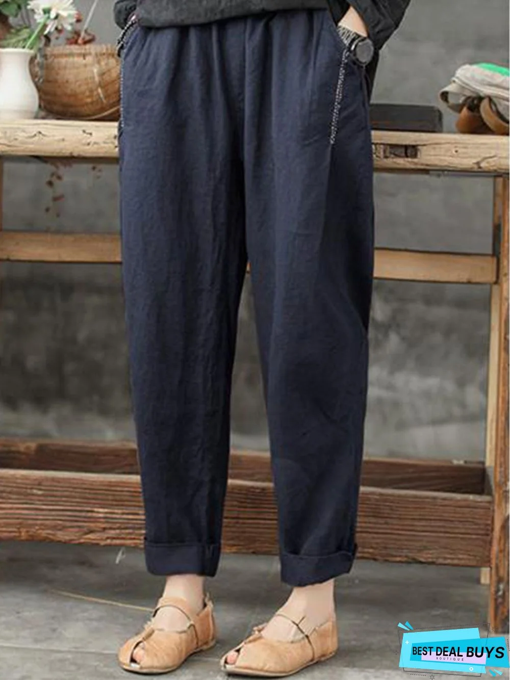 Casual Loose Pants with Pockets