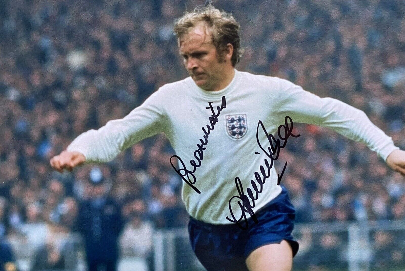 Francis Lee Genuine Hand Signed England 12x8 Photo Poster painting