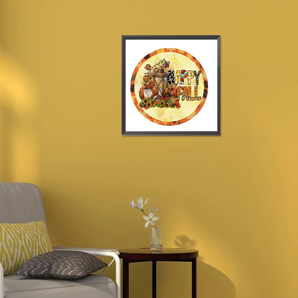 Diamond Painting - Full Round Drill - Fall Pumpkin(Canvas|30*30cm)