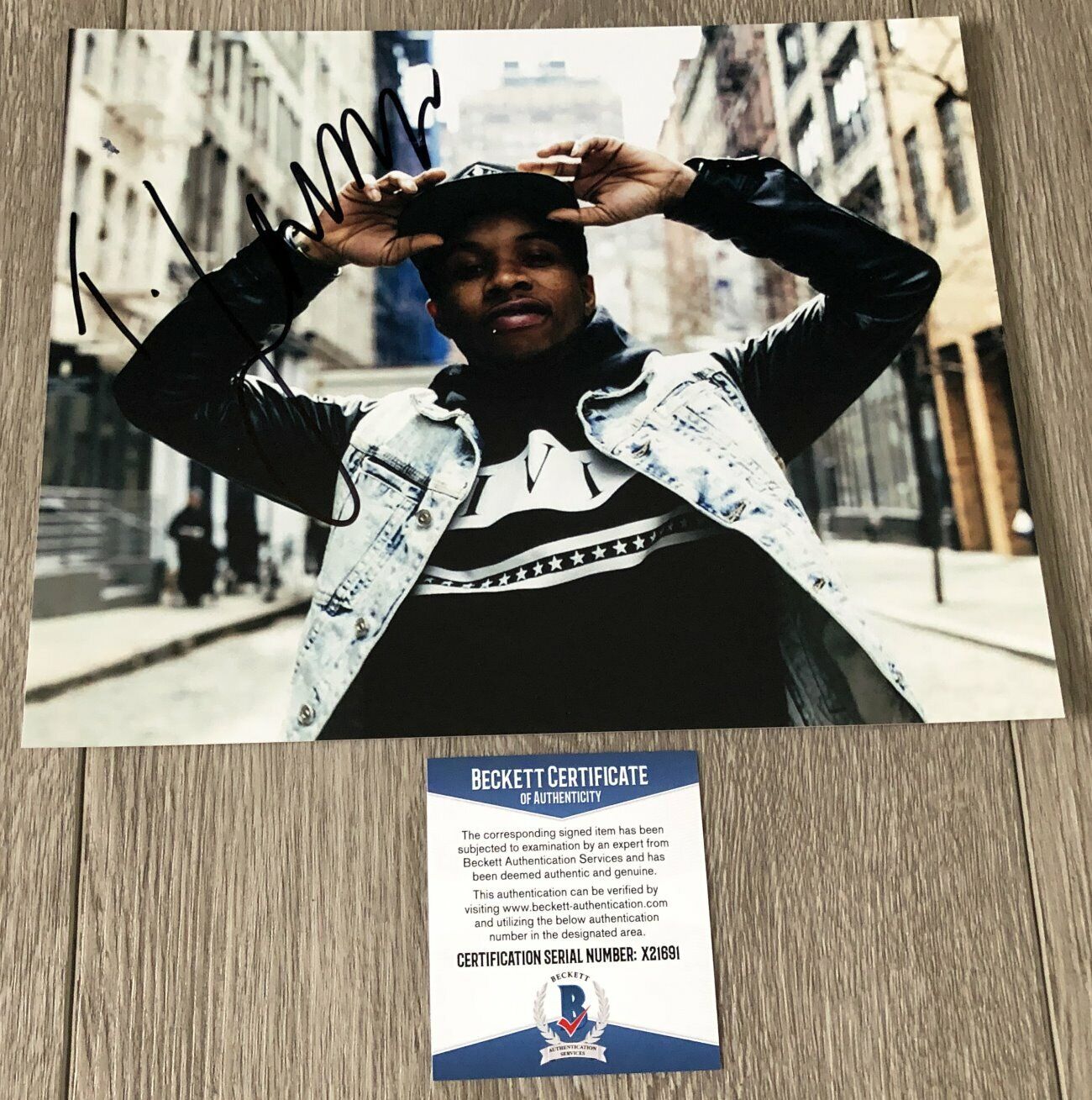 TORY LANEZ SIGNED AUTOGRAPH DAYSTAR LONER 8x10 Photo Poster painting C w/PROOF & BECKETT BAS COA