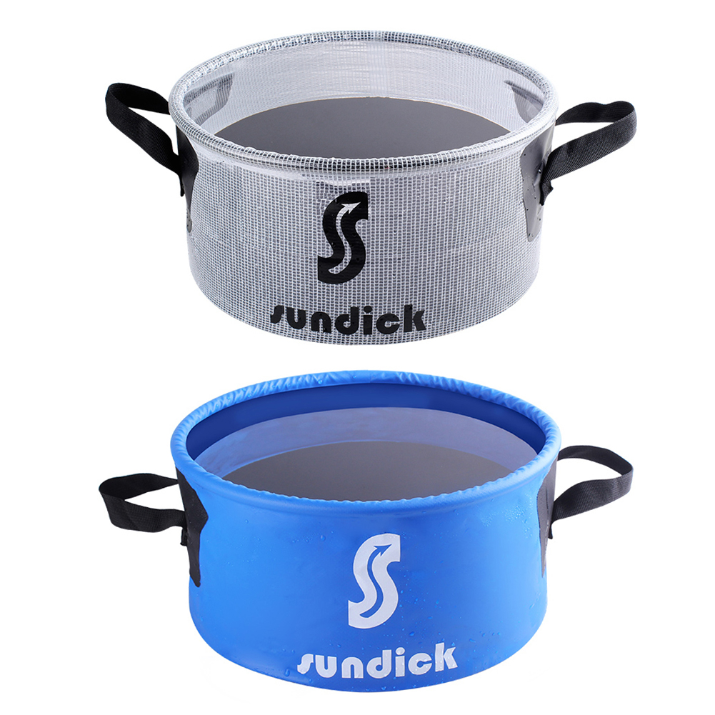 

10L Portable Folding Bucket Water Container Fishing Car Wash Travel Basin, Royal blue, 501 Original
