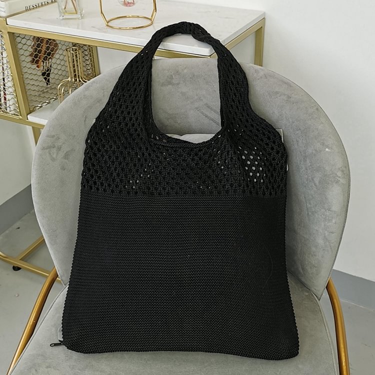 Simple Crochet Green Bag Tote