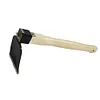Mini Hoe and Cultivator with Wooden Handle Dual-purpose Hoe Garden Rake Tool