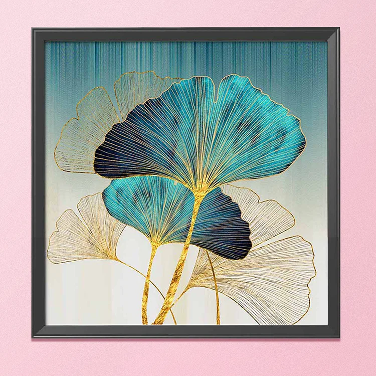 Ginkgo Leaf 11CT Printed Cross Stitch Kits (60*60CM) fgoby