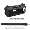 Carrying Silicone Cover Case Fit for Soundcore Boom 2 with Adjustable Shoulder Strap Full-Body Protective Cover Anti-Slip & Scratch-Resistant for Outdoor Camping Travel & Party